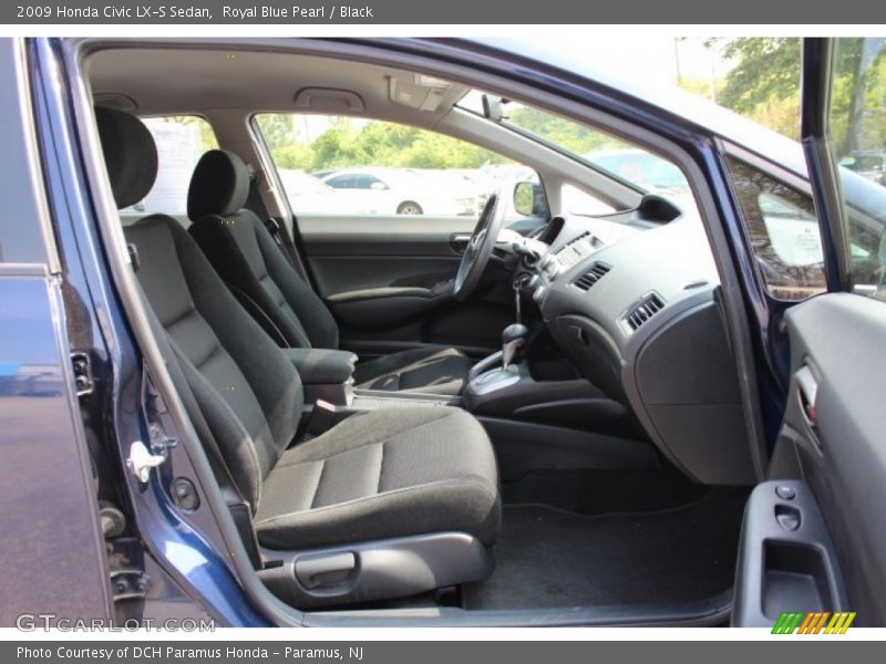 Royal Blue Pearl / Black 2009 Honda Civic LX-S Sedan