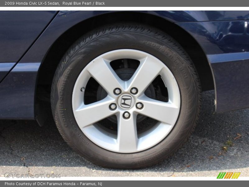 Royal Blue Pearl / Black 2009 Honda Civic LX-S Sedan