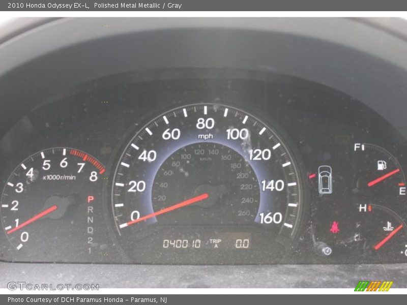 Polished Metal Metallic / Gray 2010 Honda Odyssey EX-L