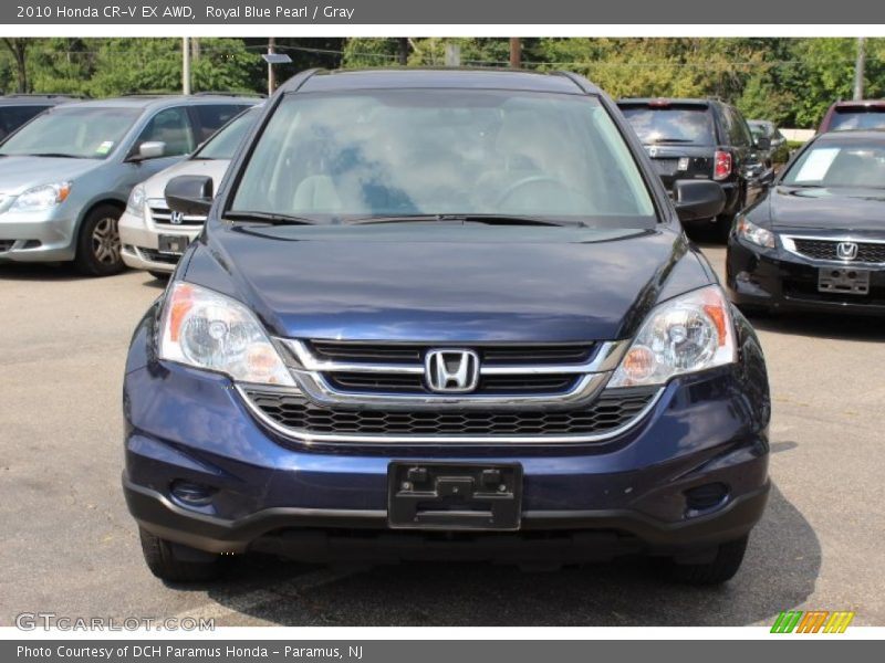 Royal Blue Pearl / Gray 2010 Honda CR-V EX AWD