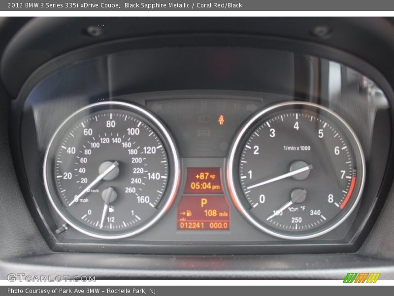  2012 3 Series 335i xDrive Coupe 335i xDrive Coupe Gauges