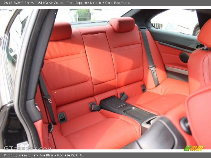 Rear Seat of 2012 3 Series 335i xDrive Coupe