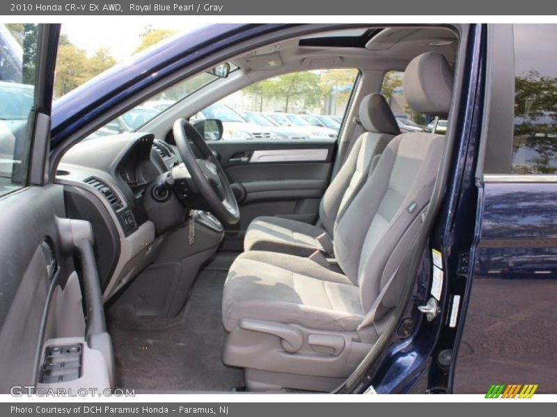 Royal Blue Pearl / Gray 2010 Honda CR-V EX AWD