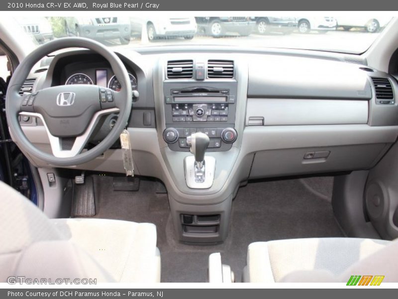 Royal Blue Pearl / Gray 2010 Honda CR-V EX AWD