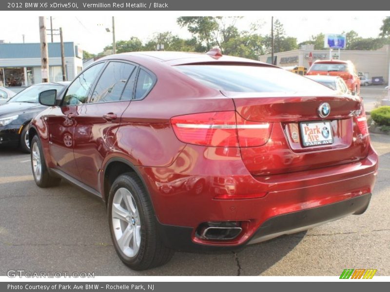Vermillion Red Metallic / Black 2012 BMW X6 xDrive50i
