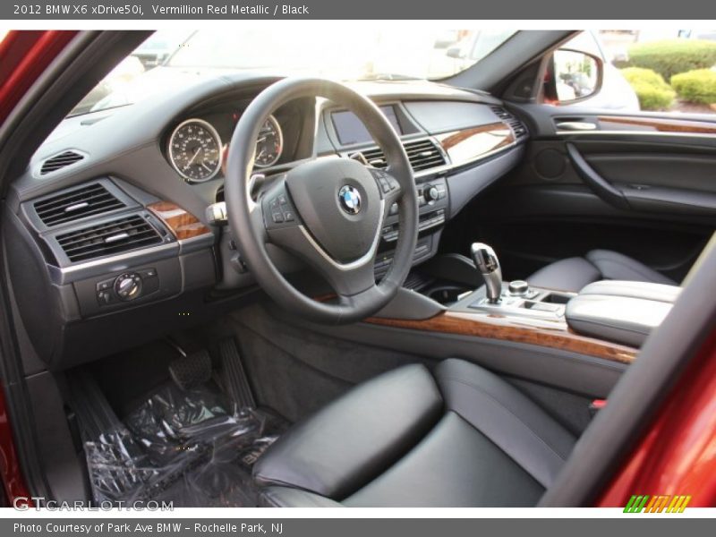 Black Interior - 2012 X6 xDrive50i 