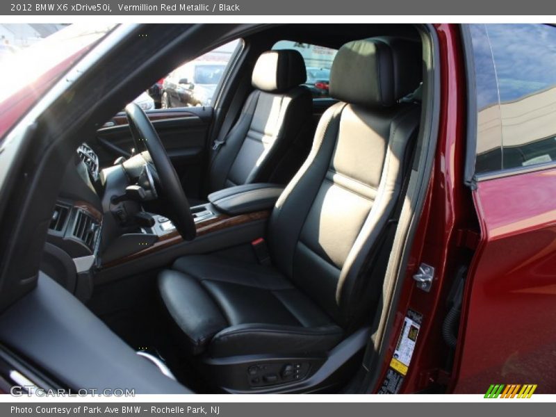 Vermillion Red Metallic / Black 2012 BMW X6 xDrive50i