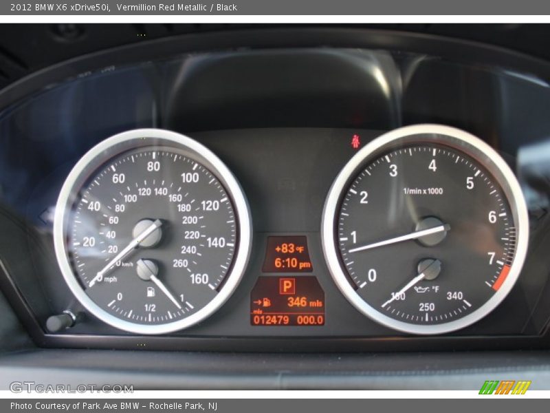 2012 X6 xDrive50i xDrive50i Gauges