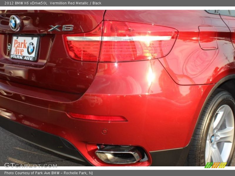 Vermillion Red Metallic / Black 2012 BMW X6 xDrive50i
