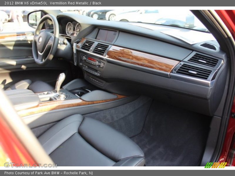 Vermillion Red Metallic / Black 2012 BMW X6 xDrive50i