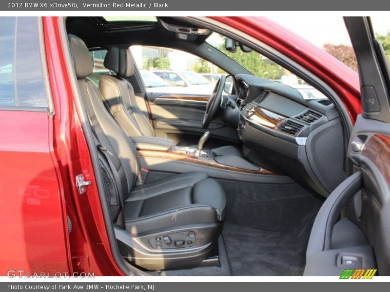 Vermillion Red Metallic / Black 2012 BMW X6 xDrive50i