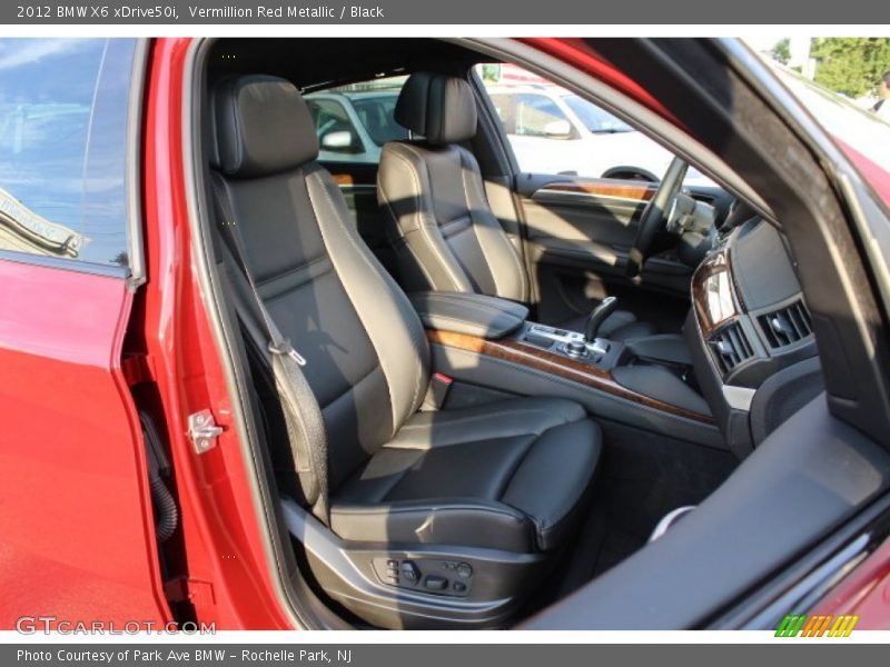 Vermillion Red Metallic / Black 2012 BMW X6 xDrive50i