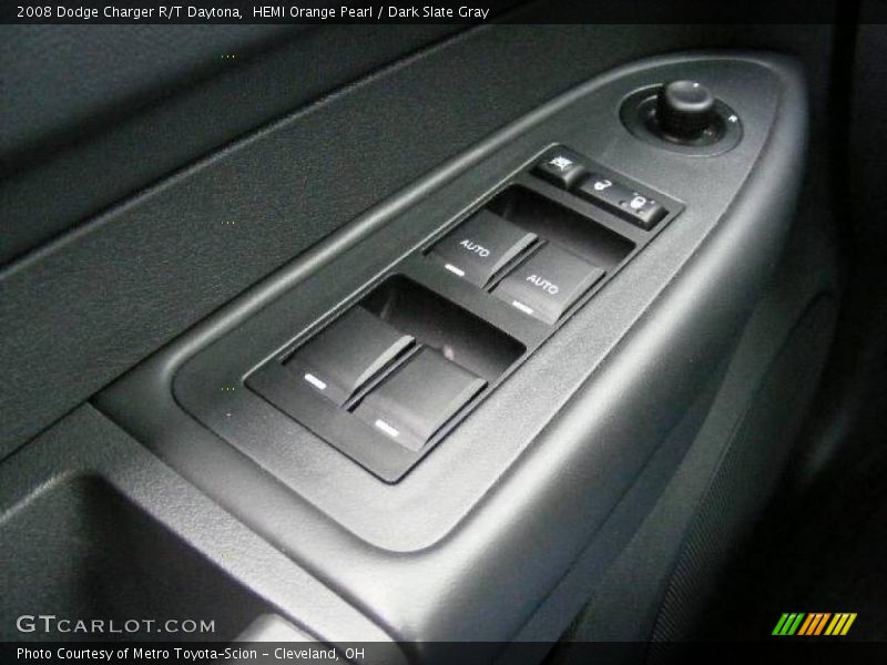HEMI Orange Pearl / Dark Slate Gray 2008 Dodge Charger R/T Daytona