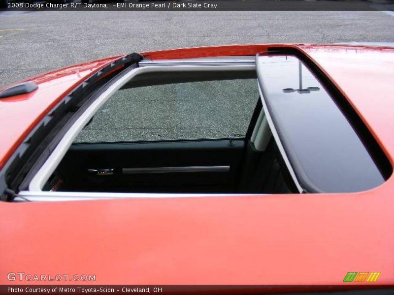 HEMI Orange Pearl / Dark Slate Gray 2008 Dodge Charger R/T Daytona