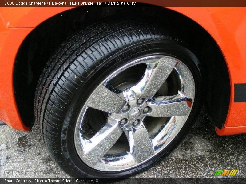HEMI Orange Pearl / Dark Slate Gray 2008 Dodge Charger R/T Daytona