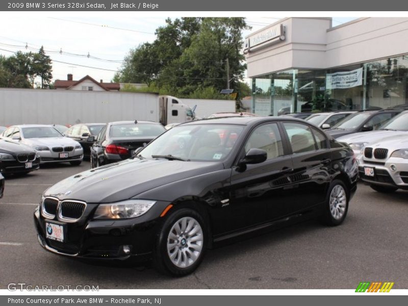Jet Black / Beige 2009 BMW 3 Series 328xi Sedan