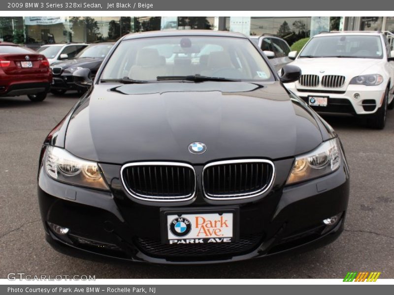 Jet Black / Beige 2009 BMW 3 Series 328xi Sedan