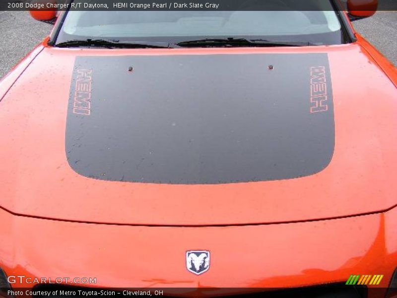 HEMI Orange Pearl / Dark Slate Gray 2008 Dodge Charger R/T Daytona