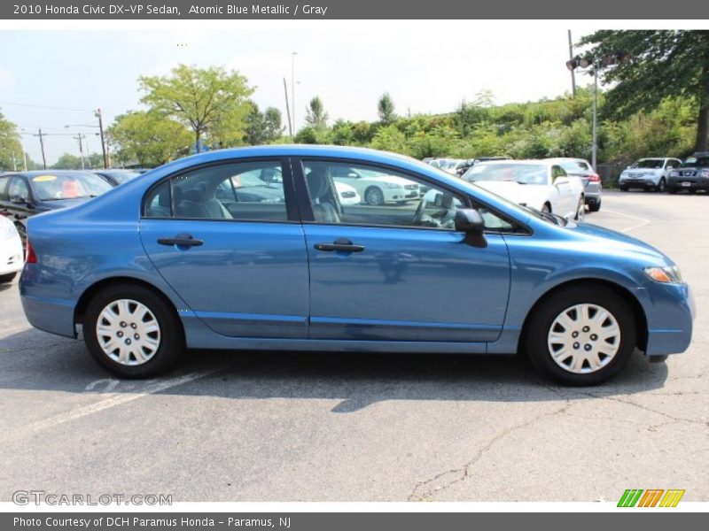 Atomic Blue Metallic / Gray 2010 Honda Civic DX-VP Sedan