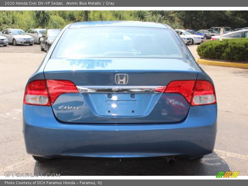Atomic Blue Metallic / Gray 2010 Honda Civic DX-VP Sedan