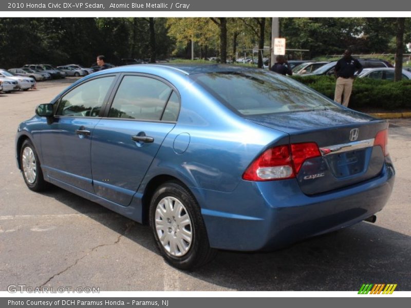 Atomic Blue Metallic / Gray 2010 Honda Civic DX-VP Sedan