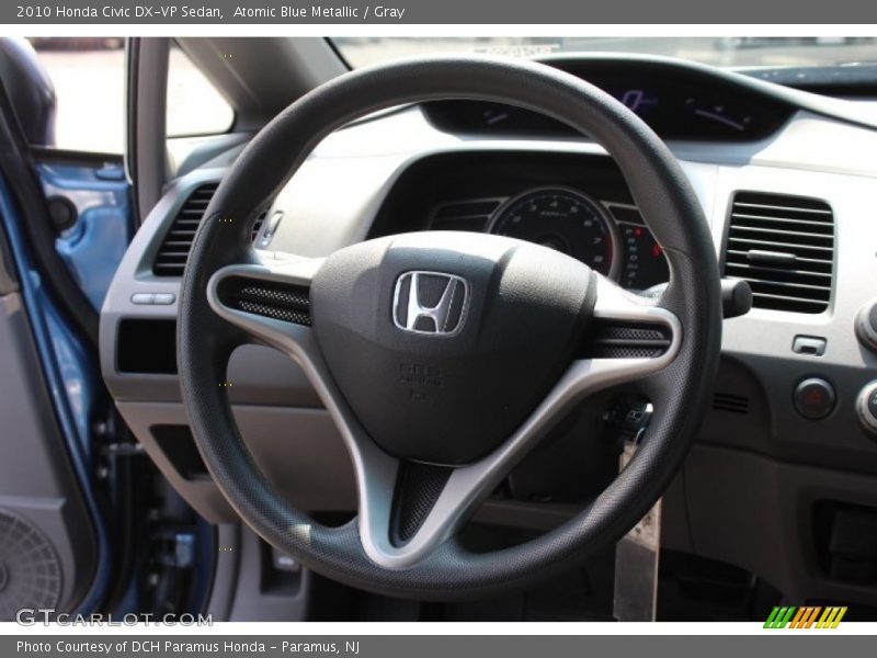 Atomic Blue Metallic / Gray 2010 Honda Civic DX-VP Sedan