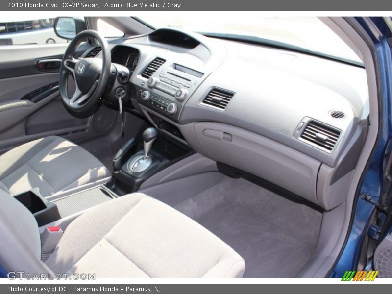 Atomic Blue Metallic / Gray 2010 Honda Civic DX-VP Sedan