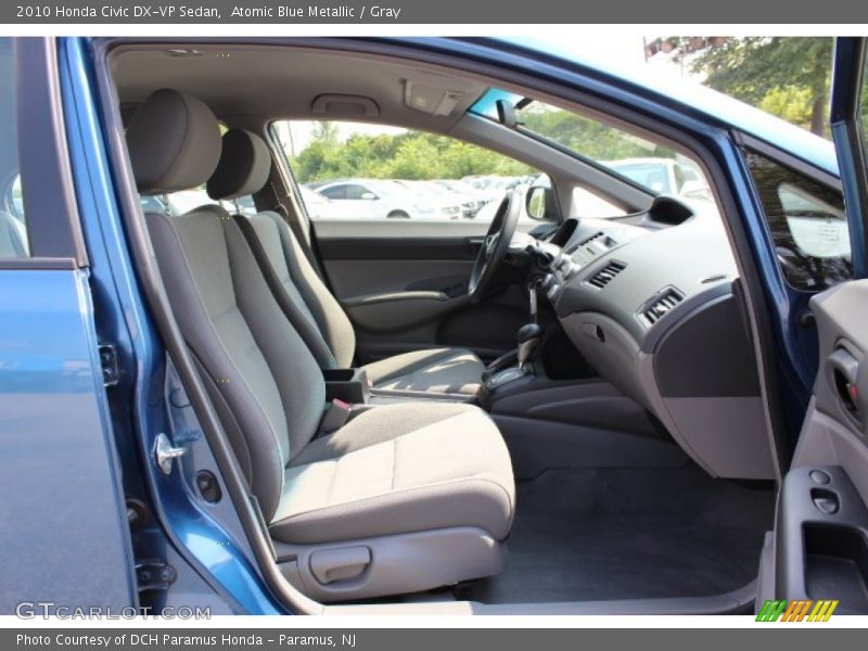 Atomic Blue Metallic / Gray 2010 Honda Civic DX-VP Sedan