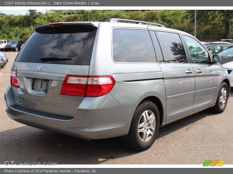 Slate Green Metallic / Gray 2007 Honda Odyssey EX-L