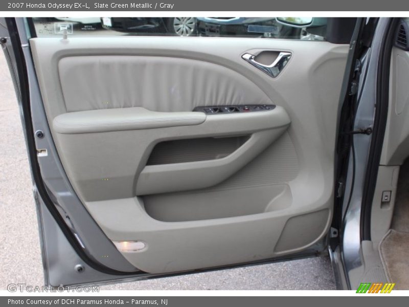 Slate Green Metallic / Gray 2007 Honda Odyssey EX-L