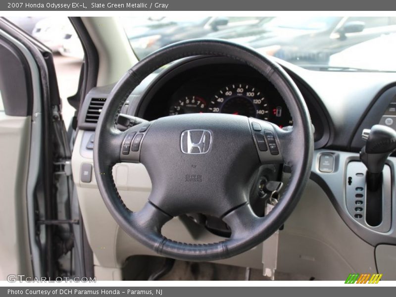 Slate Green Metallic / Gray 2007 Honda Odyssey EX-L