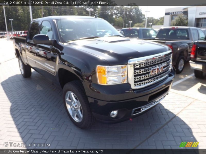 Onyx Black / Ebony 2012 GMC Sierra 2500HD Denali Crew Cab 4x4