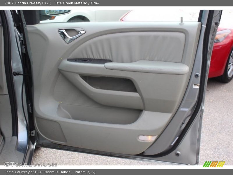 Slate Green Metallic / Gray 2007 Honda Odyssey EX-L
