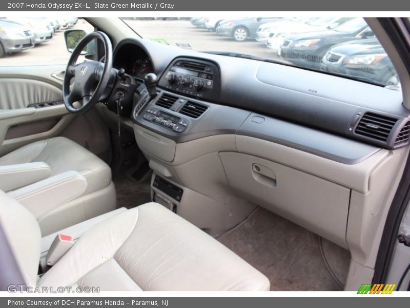 Slate Green Metallic / Gray 2007 Honda Odyssey EX-L