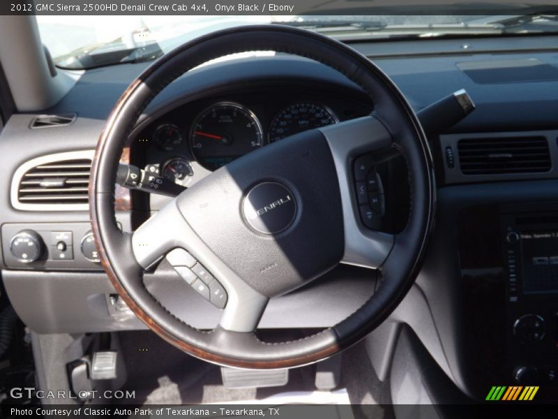 Onyx Black / Ebony 2012 GMC Sierra 2500HD Denali Crew Cab 4x4