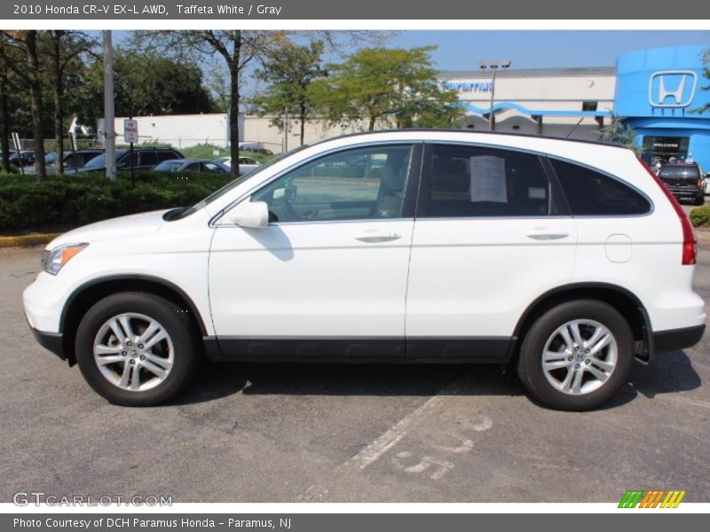 Taffeta White / Gray 2010 Honda CR-V EX-L AWD