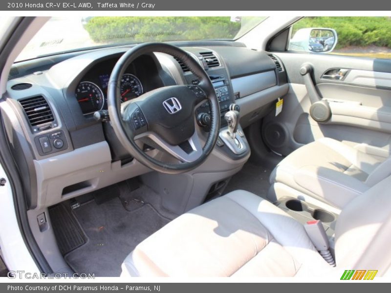 Taffeta White / Gray 2010 Honda CR-V EX-L AWD
