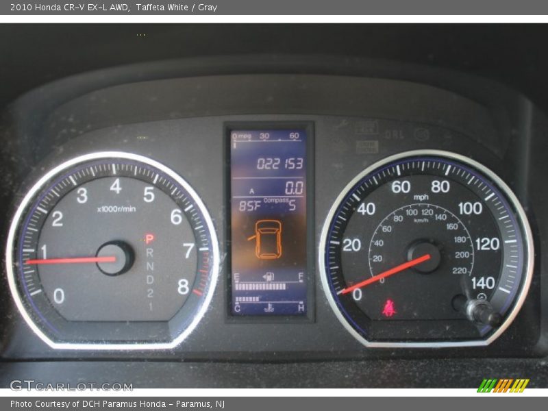 Taffeta White / Gray 2010 Honda CR-V EX-L AWD