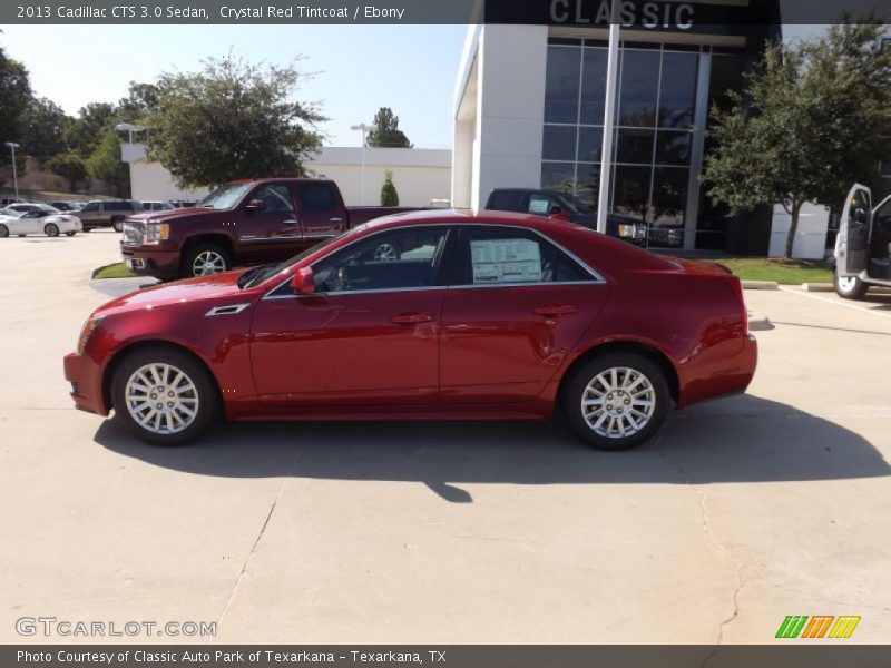 Crystal Red Tintcoat / Ebony 2013 Cadillac CTS 3.0 Sedan