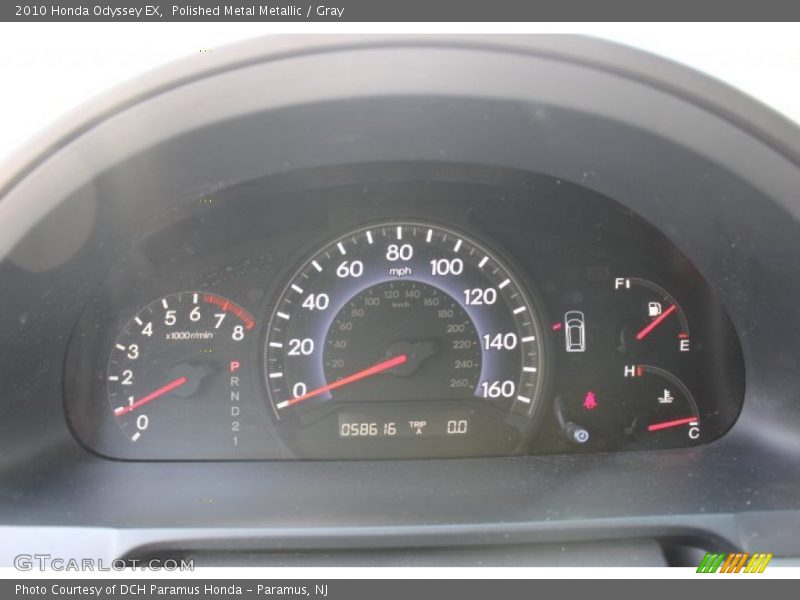 Polished Metal Metallic / Gray 2010 Honda Odyssey EX