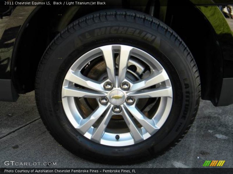 Black / Light Titanium/Jet Black 2011 Chevrolet Equinox LS