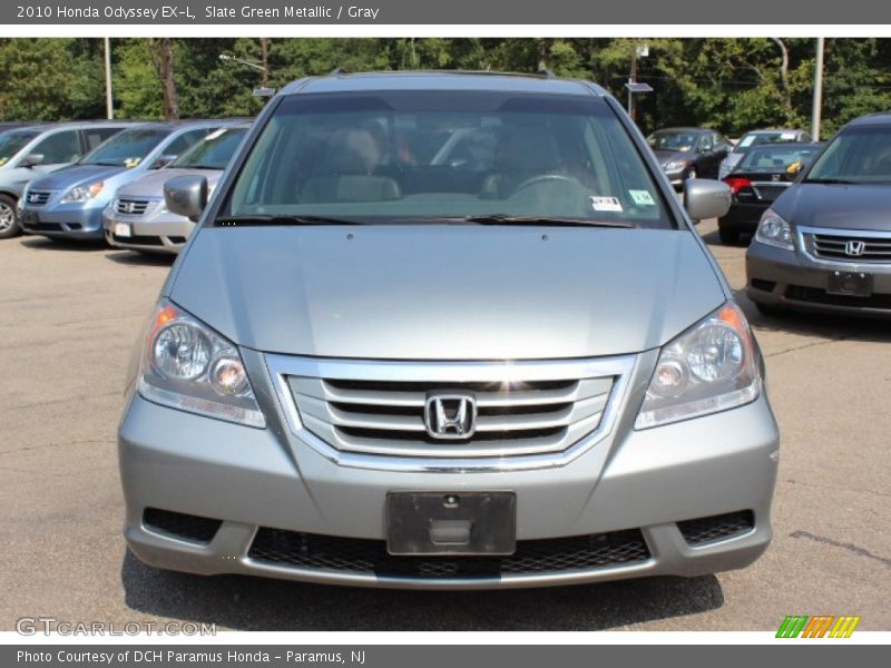 Slate Green Metallic / Gray 2010 Honda Odyssey EX-L