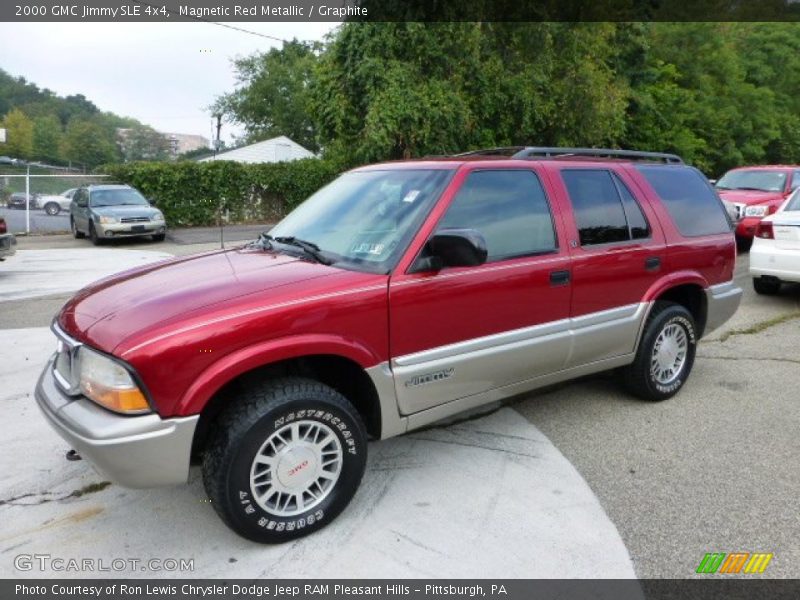 Magnetic Red Metallic / Graphite 2000 GMC Jimmy SLE 4x4