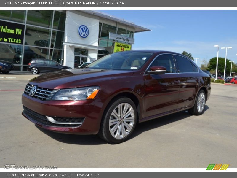 Opera Red Metallic / Cornsilk Beige 2013 Volkswagen Passat TDI SE