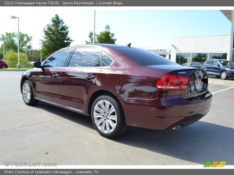 Opera Red Metallic / Cornsilk Beige 2013 Volkswagen Passat TDI SE