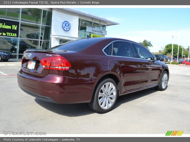 Opera Red Metallic / Cornsilk Beige 2013 Volkswagen Passat TDI SE