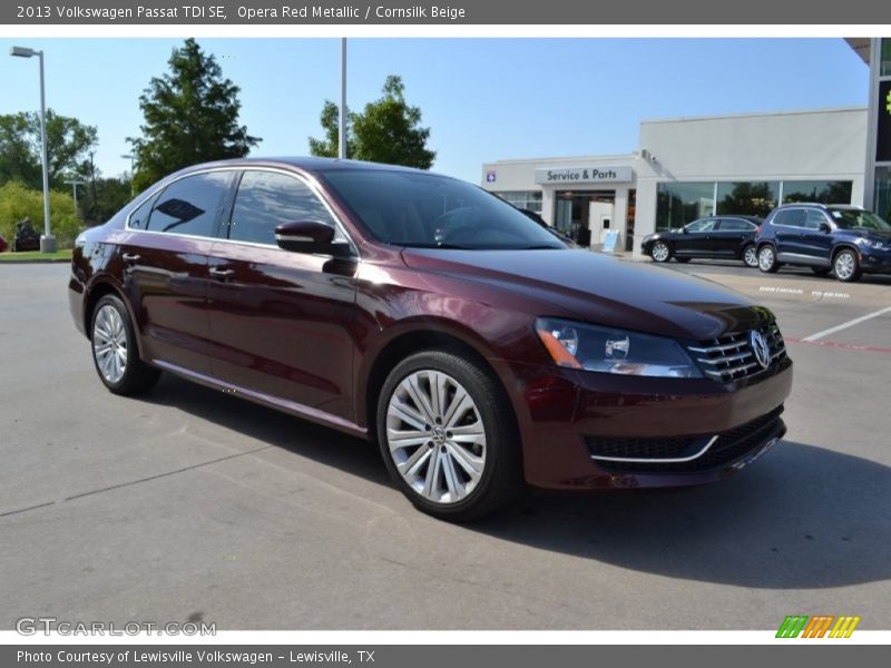 Opera Red Metallic / Cornsilk Beige 2013 Volkswagen Passat TDI SE