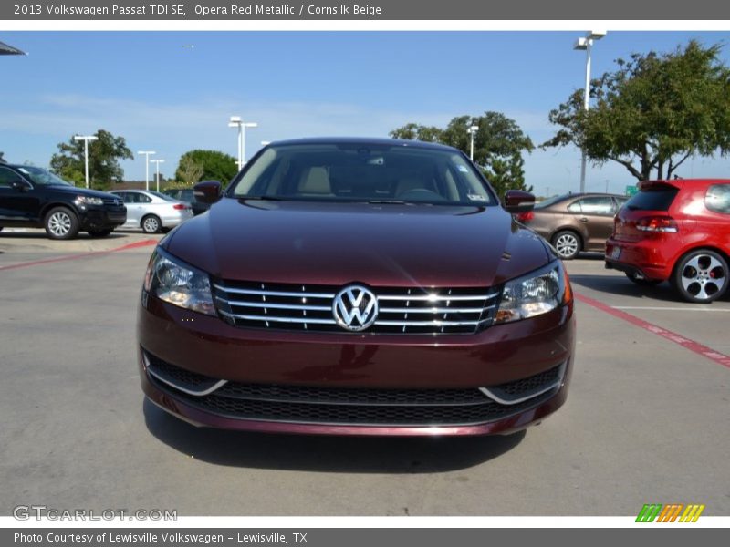 Opera Red Metallic / Cornsilk Beige 2013 Volkswagen Passat TDI SE