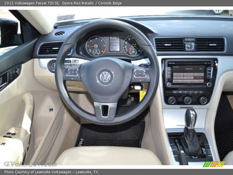 Opera Red Metallic / Cornsilk Beige 2013 Volkswagen Passat TDI SE