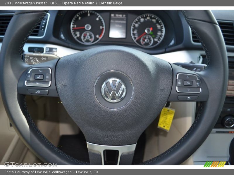 Opera Red Metallic / Cornsilk Beige 2013 Volkswagen Passat TDI SE